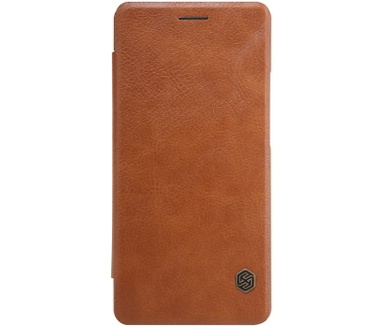 Nillkin Qin Slim PU Leather Book Case voor Huawei P9 Lite - Bruin Bruin
