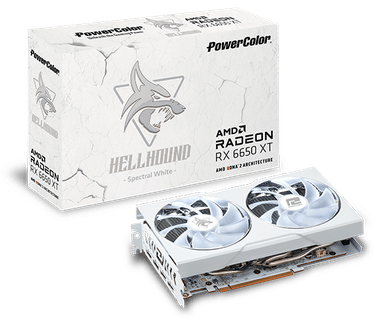 Powercolor Hellhound Spectral White AMD Radeon RX 6650 XT 8GB GDDR6