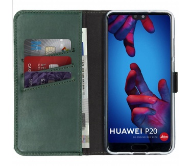 Selencia Echt Lederen Bookcase Huawei P20