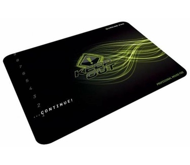 KeepOut R2 muismat, zwart, groen, afbeelding, katoen, rubber, antislip onderkant)