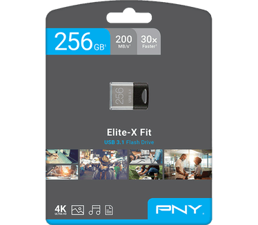 PNY Elite-X Fit USB 3.1 256GB Zilver