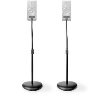 Nedis Speakerbeugel | Universeel | Standaard | 4.5 kg | Hoogte Verstelbaar | ABS / Staal | Zwart
