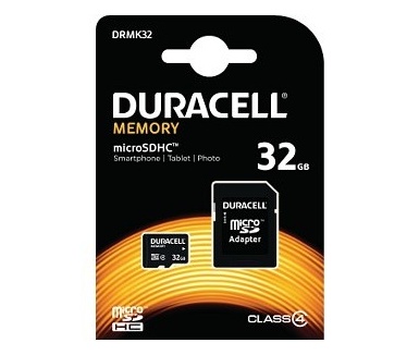 Duracell microSD Class 4 inclusief SD-adapter 32GB