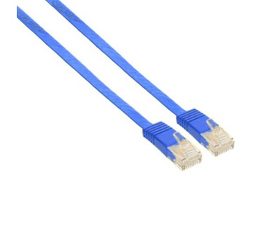 InLine Flat patch cord UTP Cat.6 15m Blue