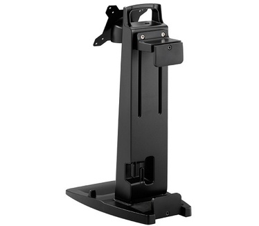Newstar Tilt/Turn/Rotate Desk Stand & THIN CLIENT mount for 10-30" Monitor Screen, Height Adjustable - Black
