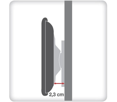 Techly 23-55 Wall Fixed Slim Support for LED TV LCD Black" ICA-PLB 139M