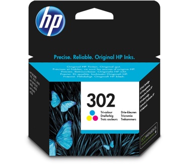 HP 302 originele drie-kleuren inktcartridge