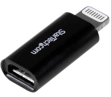 Startech.com Zwarte Apple 8-polige Lightning-connector naar Micro USB-adapter voor iPhone / iPod / iPad