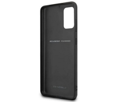 Ferrari Heritage Leather Back Case Samsung Galaxy S20 Plus - Rood Rood
