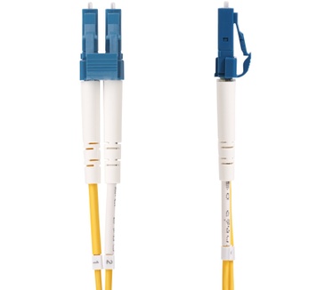 Startech.com 15m LC naar SC (UPC) OS2 Single Mode Duplex Glasvezel Kabel, 9/125µm, Laser Optimized, 100G, Flexibel Buigen, Low Insertion Loss, LSZH Fiber Patchkabel