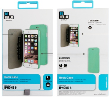 BeHello iPhone 6 / 6S Book Case Green