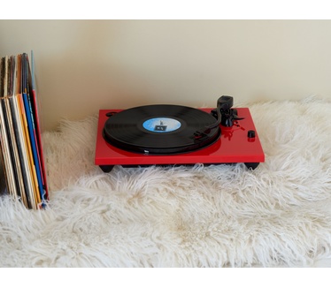 Bigben Interactive Rode platenspeler met 33, 45 en 78 rpm