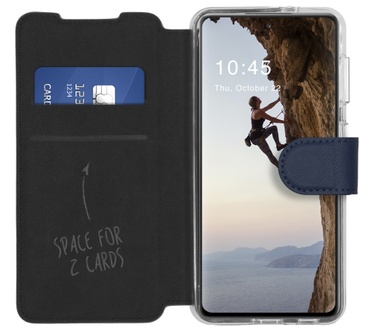Accezz Xtreme Wallet Bookcase Samsung Galaxy S21 FE - Donkerblauw (Galaxy S21 FE) Blauw