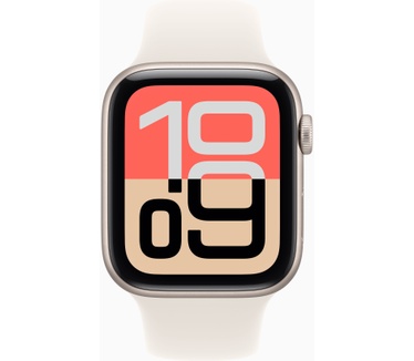 Apple Watch SE 3, 44mm, GPS + Cellular, Sportbandje M/L, Goud (Beige)