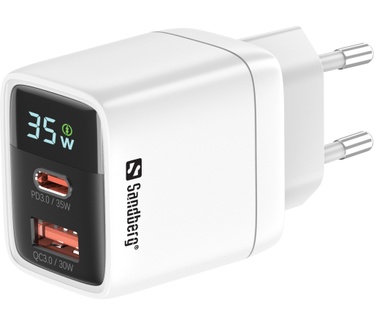 Sandberg 2in1 Charger 1xUSB-C 1xUSB 35W