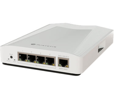 MikroTik CRS304-4XG-IN 10 Gigabit Data Switch with 4-10G RJ45 Ethernet ports and 1-1G Management port, indoor case