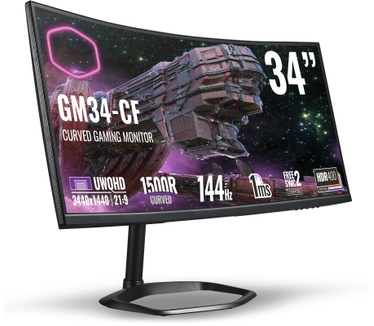Cooler Master GM34-CW Zwart