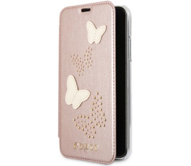 Guess Studs & Sparkle BookCase Apple iPhone 6/7/8 (4.7") Roségoud Rosé Goud