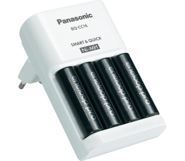 Panasonic Eneloop Pro Smart & Quick charger BQ-CC16 + 4x AA 2450mAh
