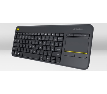 Logitech K400 Plus Wireless Touch Keyboard Zwart Qwerty