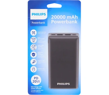 Philips powerbank 20 watt 20.000 mAh
