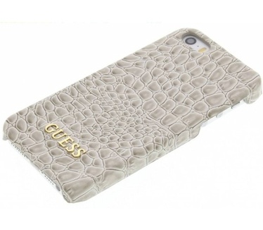 Guess Croco PU Leather Hard Case - Apple iPhone 5/5S/SE - Beige Beige