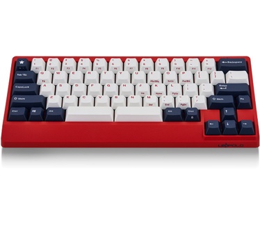 Leopold FC650MD wh/nv PBT MX Silent US 65key Double space / red case