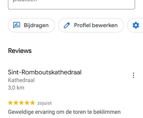 Google Maps Mijn profiel