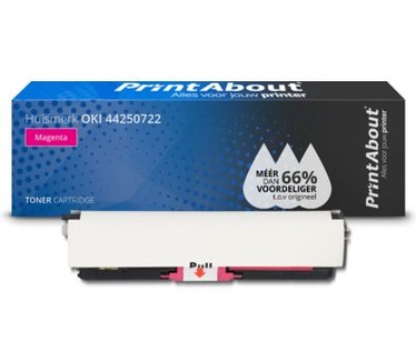 PrintAbout Huismerk OKI 44250722 Toner Magenta