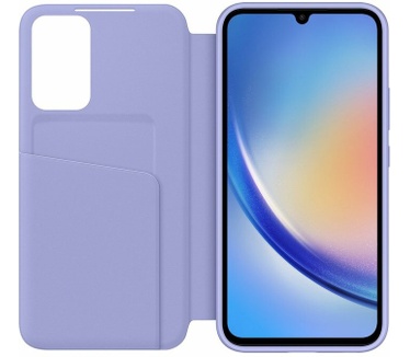 Samsung Galaxy A Smart View PC Book Case Blauw Galaxy A34 Paars