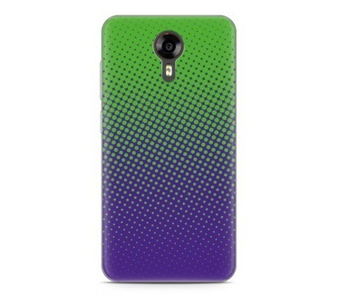 Just in Case Wileyfox Swift Hoesje lime paarse cirkels