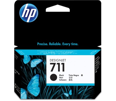 HP 711 zwarte DesignJet inktcartridge, 38 ml