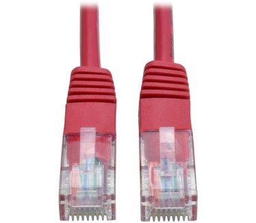 Tripp-Lite Cat5e 350MHz Molded UTP Patch Cable (RJ45 M/M) - Red, 4.27 m (14-ft.)