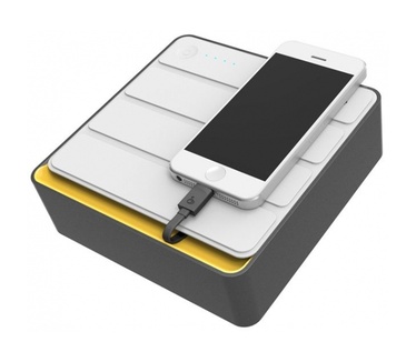 iHAVE Laadstation Box 3x USB Power Bank 24000mAh (yellow)