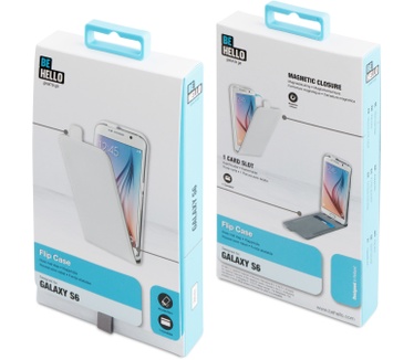 BeHello Samsung Galaxy S6 Flip Case White