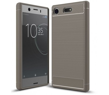 qMust Sony Xperia XZ1 Compact Rugged TPU Case - Grijs