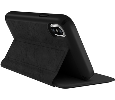 Speck Presidio Folio Leather iPhone XS / X (iPhone XS / X) Zwart