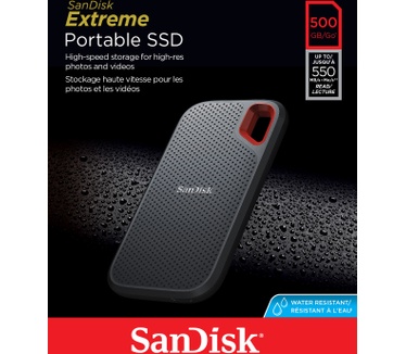 Sandisk Extreme Portable SSD 500GB Zwart