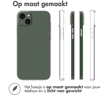 Accezz Clear Backcover iPhone 14 Plus - Transparant