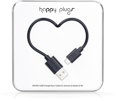 Happy Plugs 2m, Micro-USB - USB