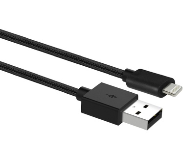 Ewent EW1375 Lightning-kabel 1 m Zwart