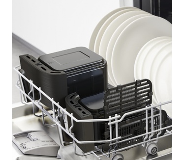 Tefal Easy Fry & Grill Dual EY905B 8.3L XXL heteluchtfriteuse met dubbele lades zwart