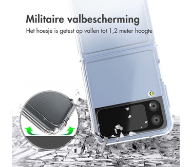 Accezz Xtreme Impact Backcover Samsung Galaxy Z Flip 4 - Transparant
