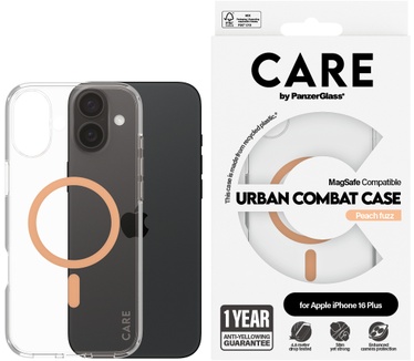 PanzerGlass CARE by PG Peachy MagSafe iPhone16 6.7 (Apple - iPhone 2024 6.7'') Transparant