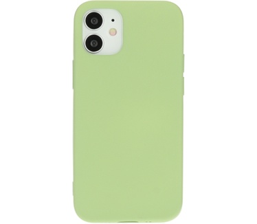 Mobiparts Silicone Cover Apple iPhone 12 Mini Pistache Green