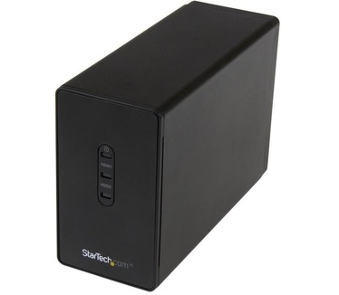 Startech.com 2-bay 2,5 inch Zwart