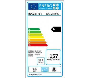 Sony Bravia KDL-55HX950 Zwart