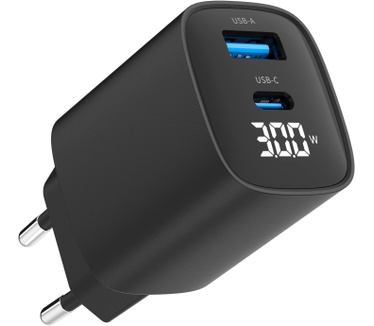 Gembird TA-UC-PDQC30LCD-BK-01