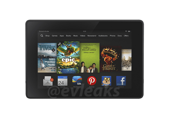 Gelekte persfoto Kindle Fire