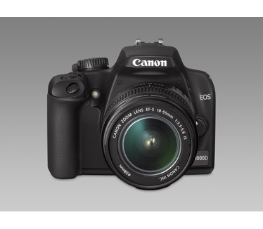 Canon EOS 1000D + EF-S 18-55mm Zwart